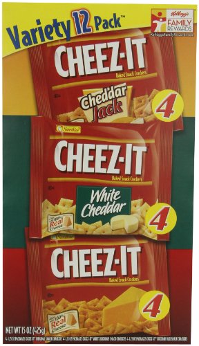 Cheez-It Crackers, Variety Snack (1.25-Ounce), 15-Ounce Packages (Pack of 3)