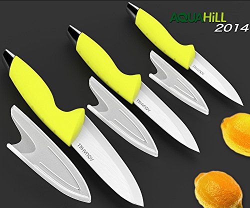 Aqua Hill 6-piece Ceramic Knives with Sheath