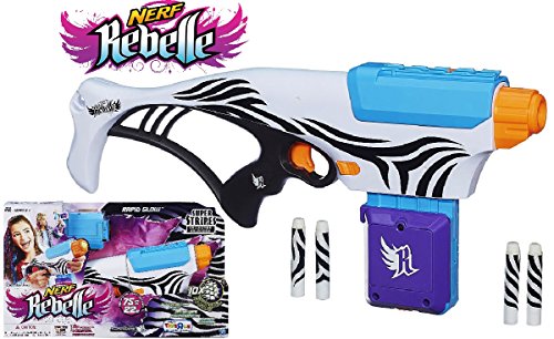 Nerf Rebelle Super Stripes Collection Exclusive Rapid Glow Blaster