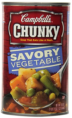 Campbell's Chunky Soup, Savory Vegetable, 18.8 Ounce (Pack of 12)