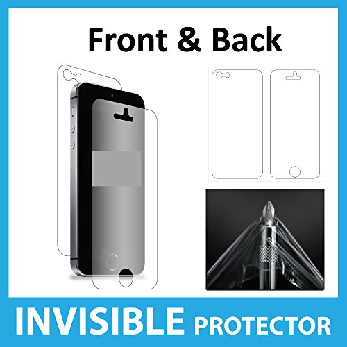 Apple iPhone SE / 5S / 5C / 5 Screen Protector Full Body INVISIBLE Film Shield (Front & Back Protectors included) Military Grade Protection Exclusive to ACE CASE