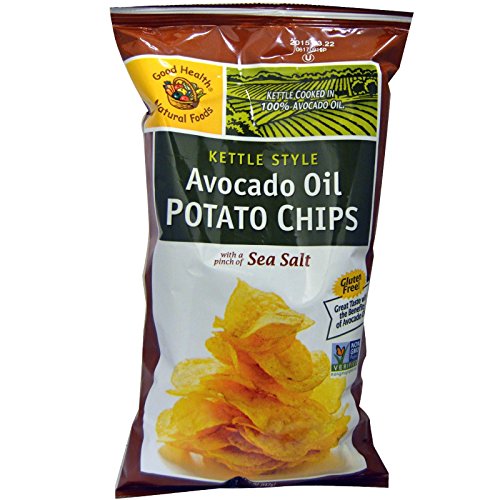 Good Health Kettle Style Avacodo Oil Potato Chips with Sea Salt, 5 oz