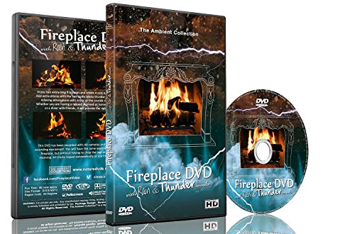 Fire Dvd- Fireplace with Rain and Thunder Sounds