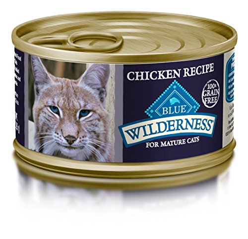 Blue Buffalo Mature Cat Chicken Entree Wet Food, 3 oz Can, Pack of 24