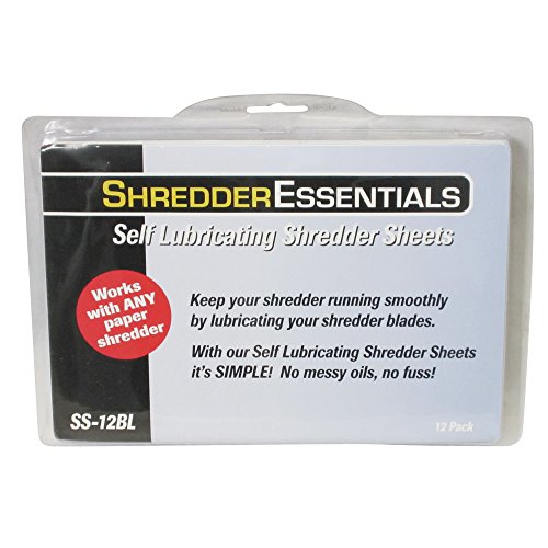 Shredder Essentials SS-12BL Paper Shredder Oil Lubrication Pouches - 12 Pack