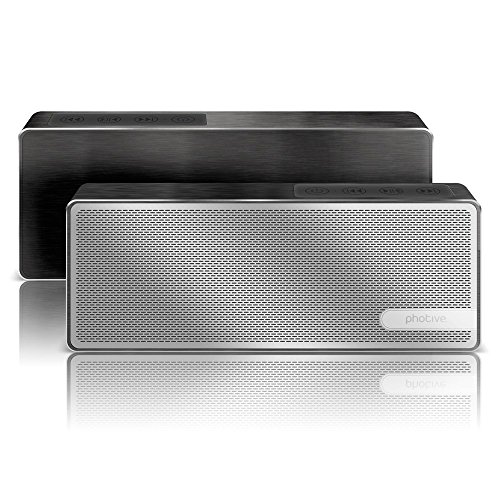 Photive Blade Portable Wireless Bluetooth Speaker, 8 Hour Battery, Aluminum Housing- Black