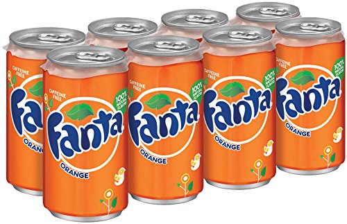 Fanta Orange, 8 ct, 7.5 FL OZ Mini-Can