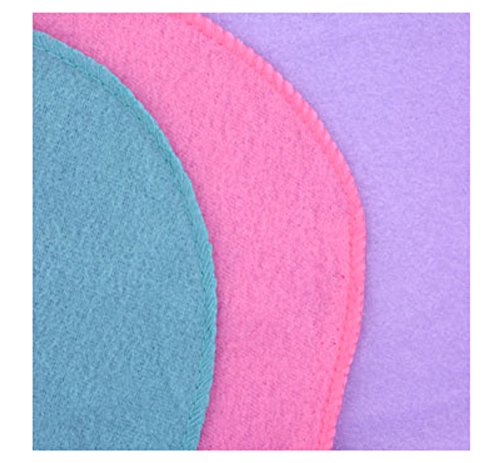 Fleece Baby Blankets for Girls and Boys (Set of 2) 30x30 Inch Soft Nursery Bed Blankets - Assorted Colors 2 Pack