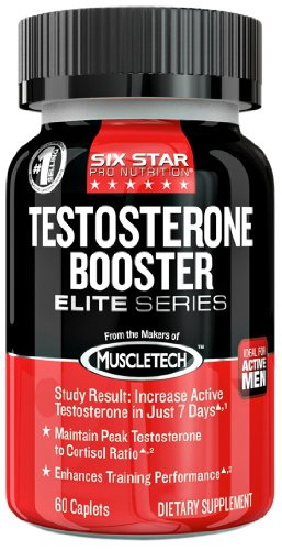 Six Star Pro Nutrition Elite Series Testosterone Booster Dietary Supplement Caplets 60 ct (Pack of 3)