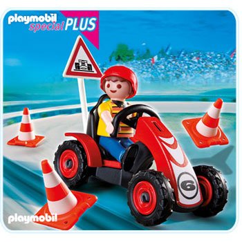 PLAYMOBIL Boy with Racing Cart