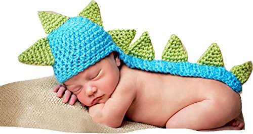 Joy Baby Infant Dinosaur Costume Crochet Knit Photo Prop 0-6 month Newborn