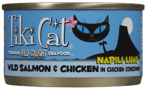Tiki Cat Napili Luau Wild Salmon & Chicken In Chicken Consomme - 12 x 2.8 oz