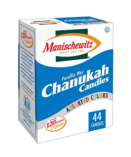Manischewitz Chanukah Candles Colorful - 44 Ct