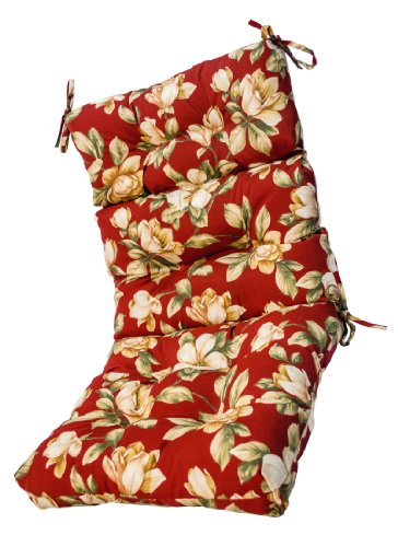 Greendale Home Fashions Indoor/Outdoor High Back Chair Cushion, Roma Floral