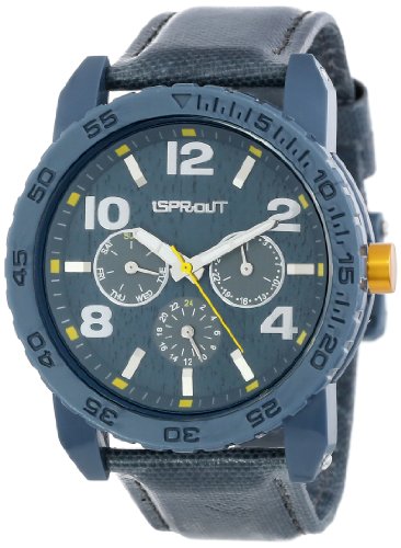 Sprout Unisex ST/7002GYGY Tyvek Grey Recycled Strap Multi-Function  Watch