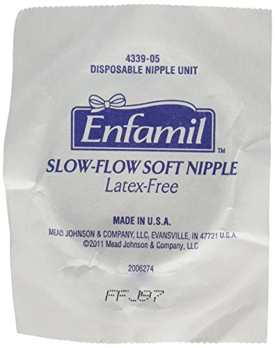 Enfamil Disposable Slow-Flow Soft Nipples, 10 Count