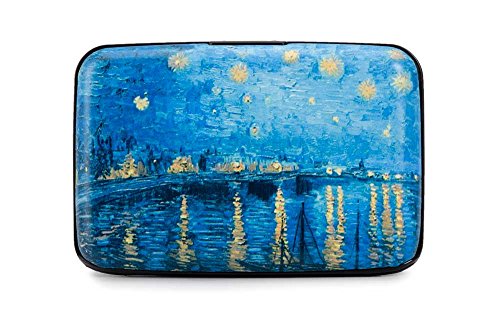 Credit Card Case (Armor Wallet) Starry Night Over the Rhone By Van Gogh