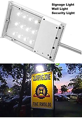 All In One Mini 64X Solar Wall Light / Security Light / Signage Light for Outdoor, Perimeter, Fence, Garden, Yard, Signage Lighting