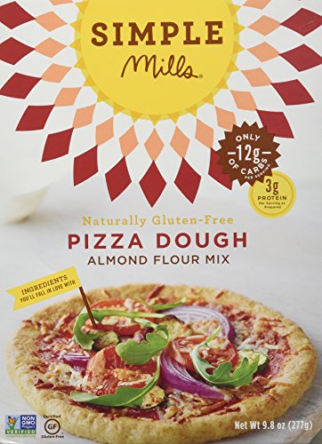 Simple Mills Pizza Dough Baking Mix, 9.8 Ounce Boxes (Pack of 3)