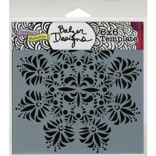 Crafters Workshop Crafter's Workshop Template, 6 by 6-Inch, Fleur De Lis Doily