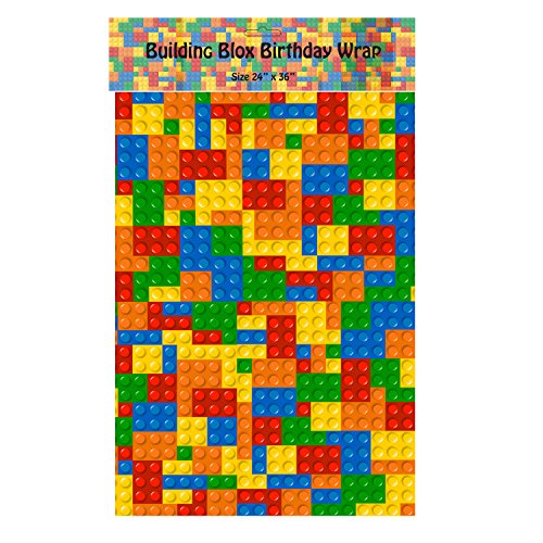 Building Blox Wrapping Paper - 24 Inch X 36 Inch