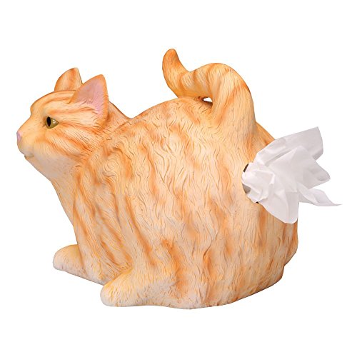 Orange Tabby Cat Tissue Holder