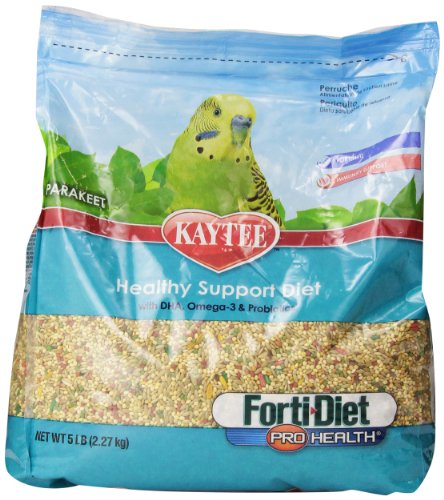 Kaytee Forti Diet Pro Health Food for Parakeet, 5-Pound