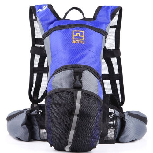 Andoer outdoor Cycling Bicycle Bike Sport Hiking Climbing Hydration Backpack Rucksack Water Pack Bag (Blue)