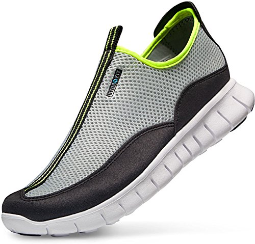 Drst L510-LG_255 Men 7.5 D(M) Tesla New Men's ultra lightweight running shoes comfortable water shoe sports trail cushionning aqua outdoor skin shoes