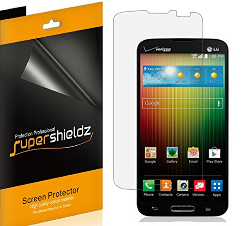 [6-Pack] SUPERSHIELDZ- High Definition Clear Screen Protector For LG Lucid 3 (Verizon) + Lifetime Replacements Warranty [6-PACK] - Retail Packaging