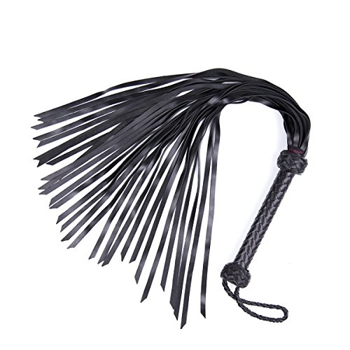 MSsmart (TM) Soft Genuine Suede Leather Floggers and Whips for Couples Role Play Kit