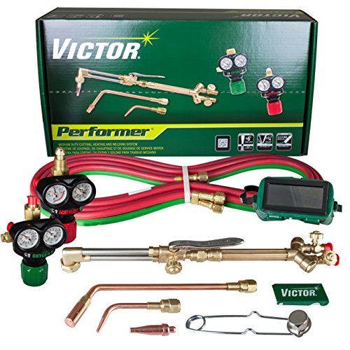 Victor Technologies 0384-2045 Performer Medium Duty Cutting System, Acetylene Gas Service, ESS3-15-510 Fuel Gas Regulator