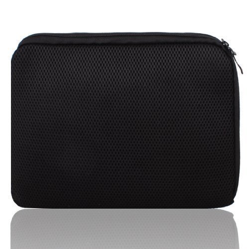 sourcingmap 14.4 14.6 Laptop Black Mesh Sleeve Case Bag Pouch Cover for HP