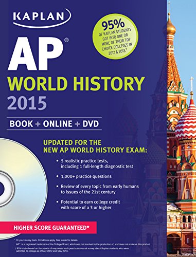 Kaplan AP World History 2015: Book + Online + DVD (Kaplan Test Prep)