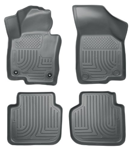 Husky Liners Custom Fit WeatherBeater Molded Front and Second Seat Floor Liner for Select Volkswagen Passat Models (Grey)