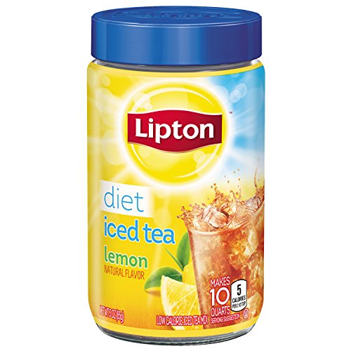Lipton Iced Tea Mix, Diet Lemon 10 qt (Pack of 4)