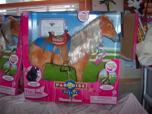 Paradise Horses Western Horse Poseable Horse (Color May Very: Black or Brown)