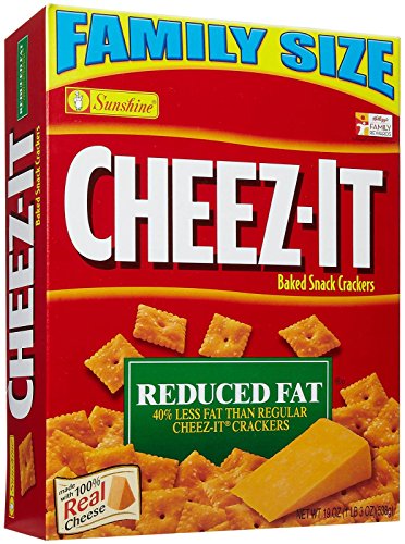 Cheez-It Baked Snack Crackers - Family Size Reduced Fat - 19 oz
