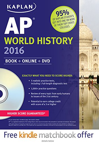 Kaplan AP World History 2016: Book + DVD (Kaplan Test Prep)