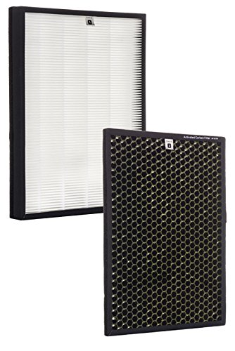 Alexapure Breeze Certified Replacement Filters - 1 True HEPA Filter and 1 Activated Carbon Filter