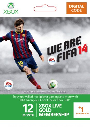 Xbox LIVE 12+1 Month Gold Membership: FIFA Branded [Online Game Code]