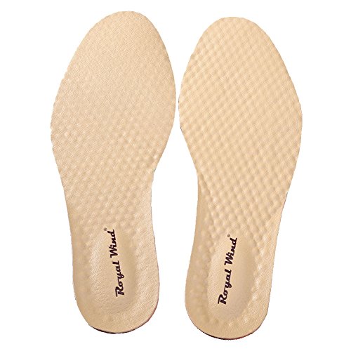 Massaging Gel Work Insoles Genuine Leather Into Mens Womens Running Shoes Dress ShoesBoots 4.9*1.7 inch