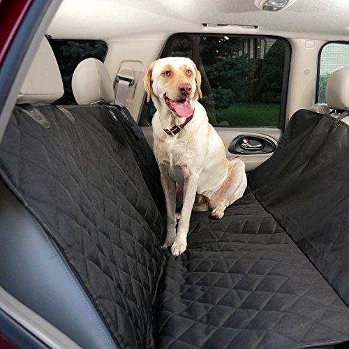 Premium Dog Seat Covers for Cars - Waterproof Hammock Style Pet Seat Covers. Quilted 600D Cover for Leather & Fabric Rear Seats in Cars, Trucks and SUV's