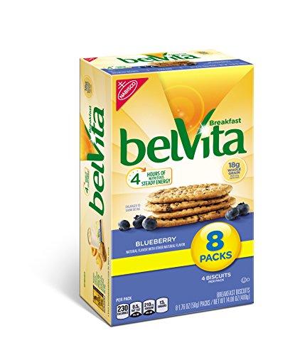 belVita Breakfast Biscuits, Blueberry, 8 Count, 14.08 Ounce