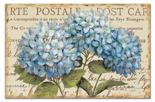 CounterArt Paper Placemat, Blue Hydrangeas, 24-Pack