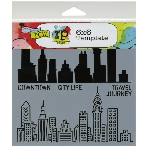 Crafters Workshop Crafter's Workshop Template, 6 by 6-Inch, Urban Landscape