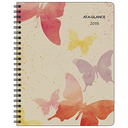 AT-A-GLANCE Monthly Planner 2016, Watercolors, 6-7/8 x 8-3/4 Inches (791-800G)