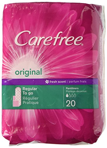 Carefree Original Regular To Go Fresh Scent Pantiliners- 20 CT