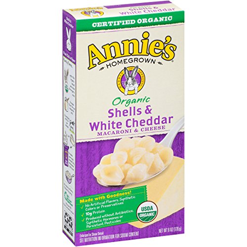 Annie's Organic Mac & Cheese, Shells & White Cheddar, 6 oz