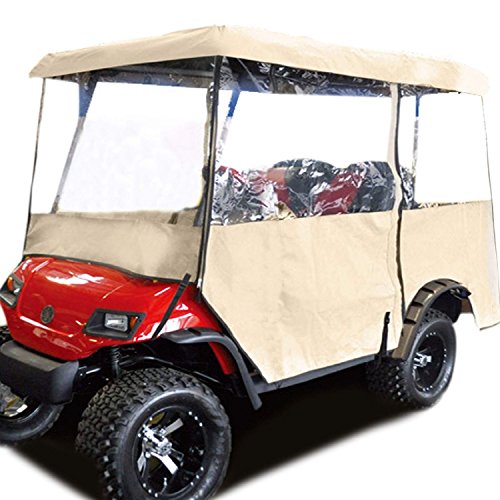 Ancheer Driving Enclosure Golf Cart Rain Covers Travel Club Car Covers For 2 Passenger 2 Seater 4-sided